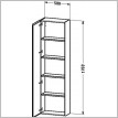 Duravit - L-Cube Tall Cabinet 1760x500x243mm 1 Door