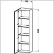 Duravit - L-Cube Tall Cabinet 1760x500x363mm 1 Door