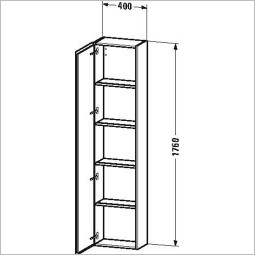 L-Cube Tall Cabinet 1760x400x243mm 1 Door