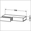 Duravit - DuraStyle Shelf With Drawer 150x1200x440mm