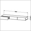 Duravit - DuraStyle Shelf With Drawer 150x1800x440mm